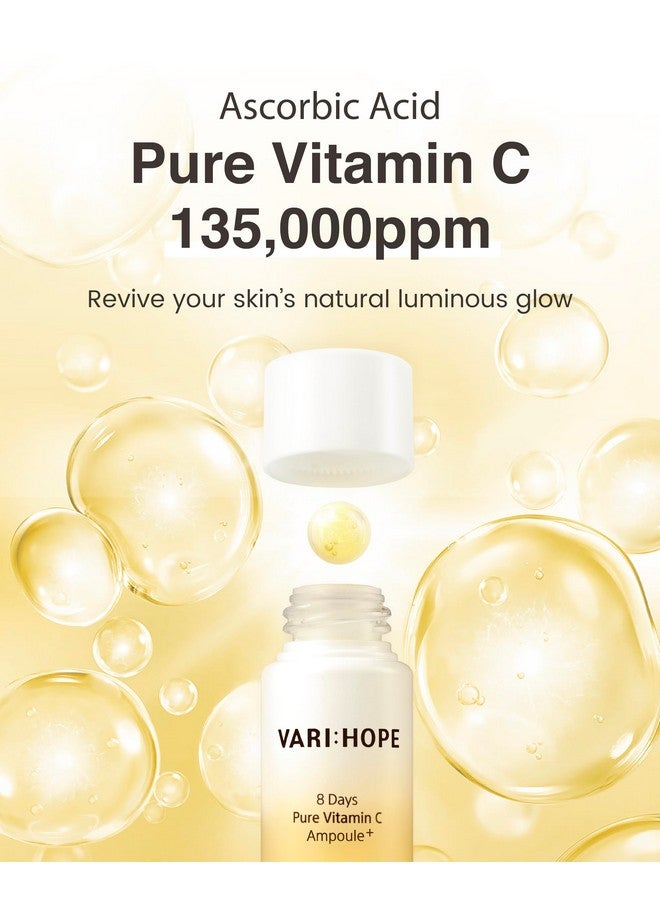 VARIHOPE 8 Days Vitamin C Serum (0.5Oz) Reduce Hyperpigmentation & Dark Spot With Pure Face Ampoule. Korean Brightening Glowing Skin Care. - Image 4