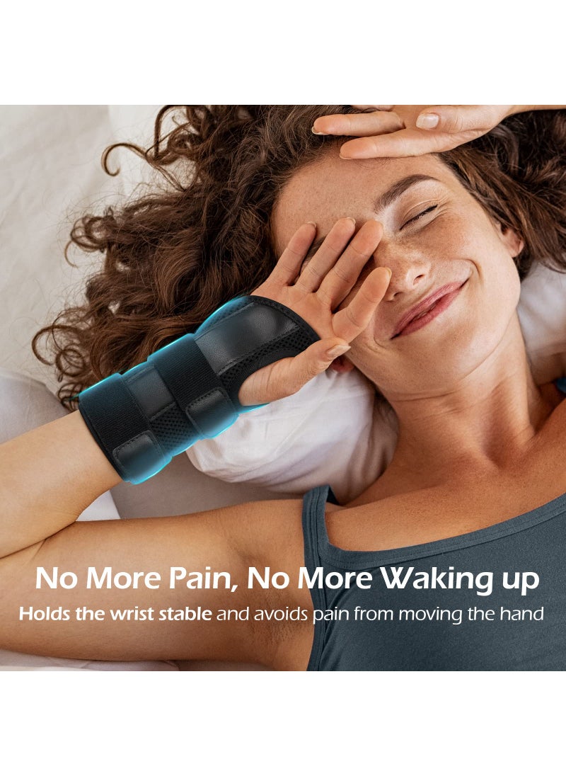 FREETOO FREETOO Wrist Brace for Carpal Tunnel Relief Night Support , Maximum Support Hand Brace with 3 Stays for Women Men , Adjustable Wrist Support Splint for Right Left Hands for Tendonitis, Arthritis ,  - Image 3