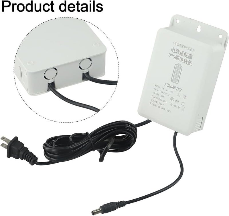 6000MA Mini UPS Battery Backup DC 12V 2A Uninterruptible Rainproof Power Supply - Image 4