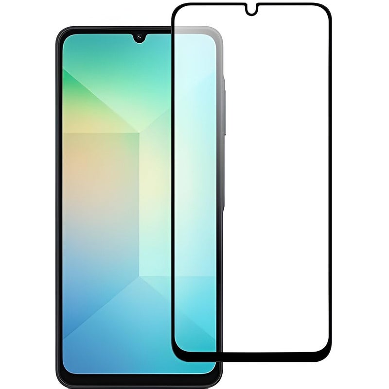 ANDYGLASSES Tempered Glass Screen Protector Compatible for Samsung Galaxy M06 5G/F06 5G/A06 5G (Black) with Edge to Edge Coverage and Easy Installation kit - Image 1