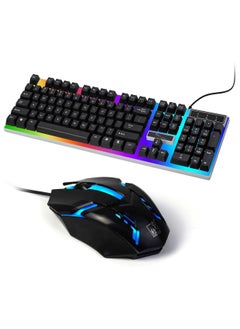 G21 G21 Wired Keyboard Usb Gaming Mechanical Feel Colorful Backlight Laptop Keyboard With Mouse  - Image 1