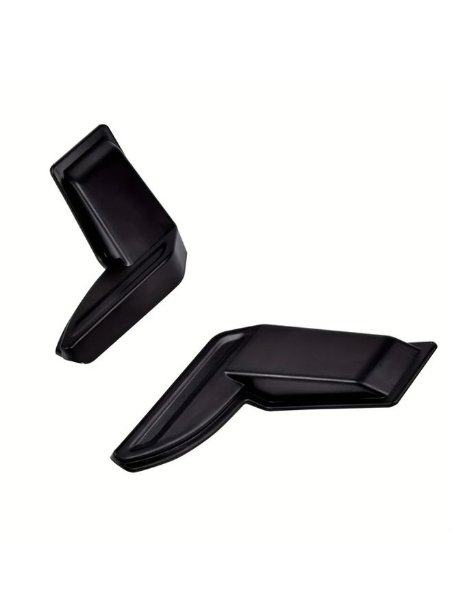 Black ABS Plastic Rear Windshield Heating Wire Covers Set Of 2 Easy Adhesive Installation Durable Weather Resistant - Image 3