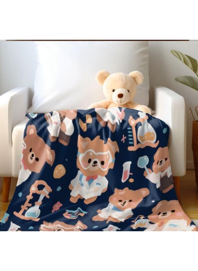 general Children's or student cartoon flannel thin blanket (warm and comfortable, suitable for sleep, games) 100cm*150cm - Image 1