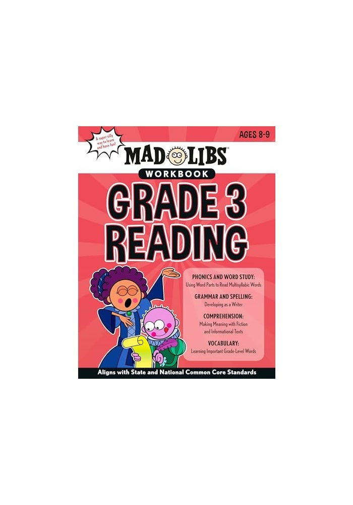 Mad Libs Workbook: Grade 3 Reading: Aligns with State and National Common Core Standards - Image 1