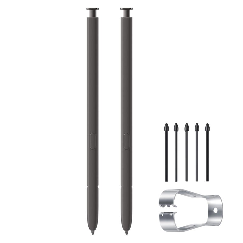 Qenw Galaxy S24 Ultra S Pen Replacement (Without-Bluetooth) for Samsung Galaxy S24 Ultra 5G, Touch Stylus Pen (Dark Gray*2) - Image 1