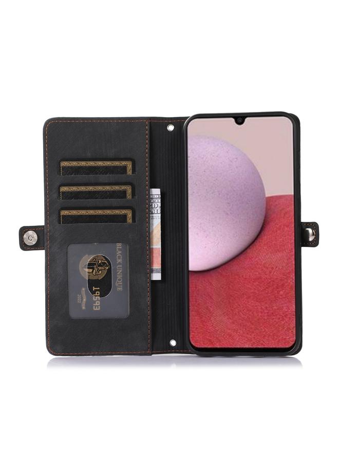 اس-توب جراب لهاتف Samsung Galaxy A14 5G مزود بسحاب وفتحة للبطاقات ومحفظة جلدية - Image 4