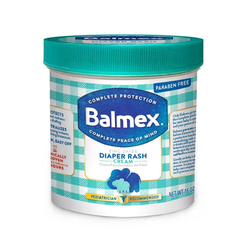 Balmex Diaper Rash Cream with 113 Zinc Oxide ActiveGuard 16 oz 454 g - Image 1