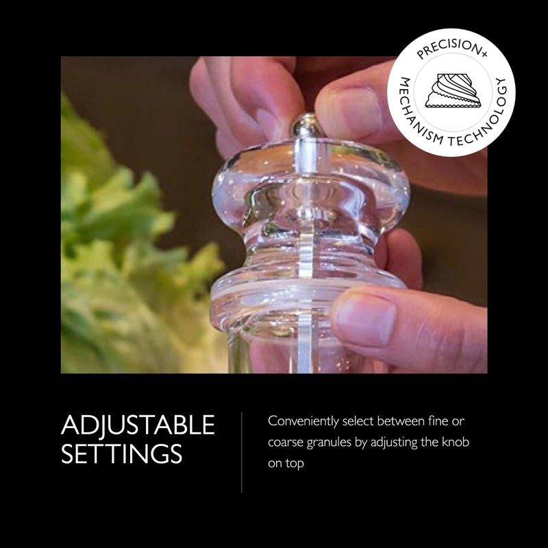 Cole & Mason 505 Refillable Spice Mill - Kitchen & Home Accessory - Table Pepper Grinder - Peppercorn Included - Acrylic - Pepper Mill 5.5" - Image 3