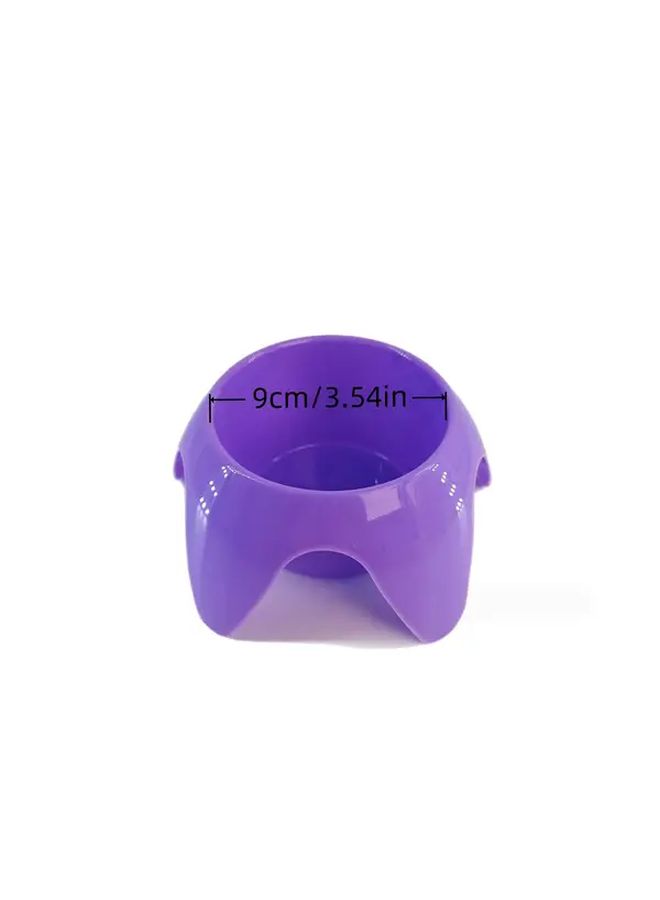 3pcs Portable Beach Wine Cup Stand With Storage Tray And Phone Shelf In Purple Blue Orange - Image 3