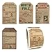 InStockLabels.com Natural Kraft from Santa Claus Gift Tag Stickers 2 x 3 Inch Holiday Labels Roll of 100 Rustic Christmas Tags for Wrapping Presents Made in The USA - Image 1