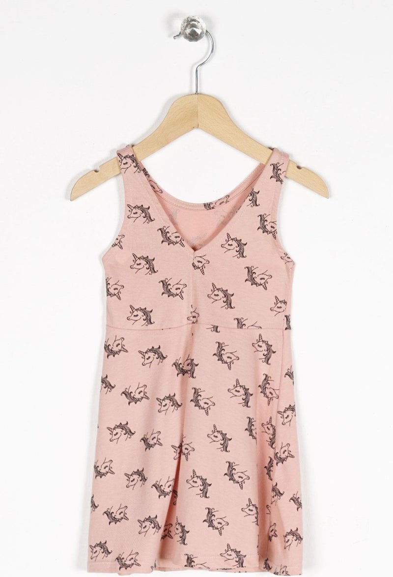Zepkids Unicorn Print Dress  - Image 1