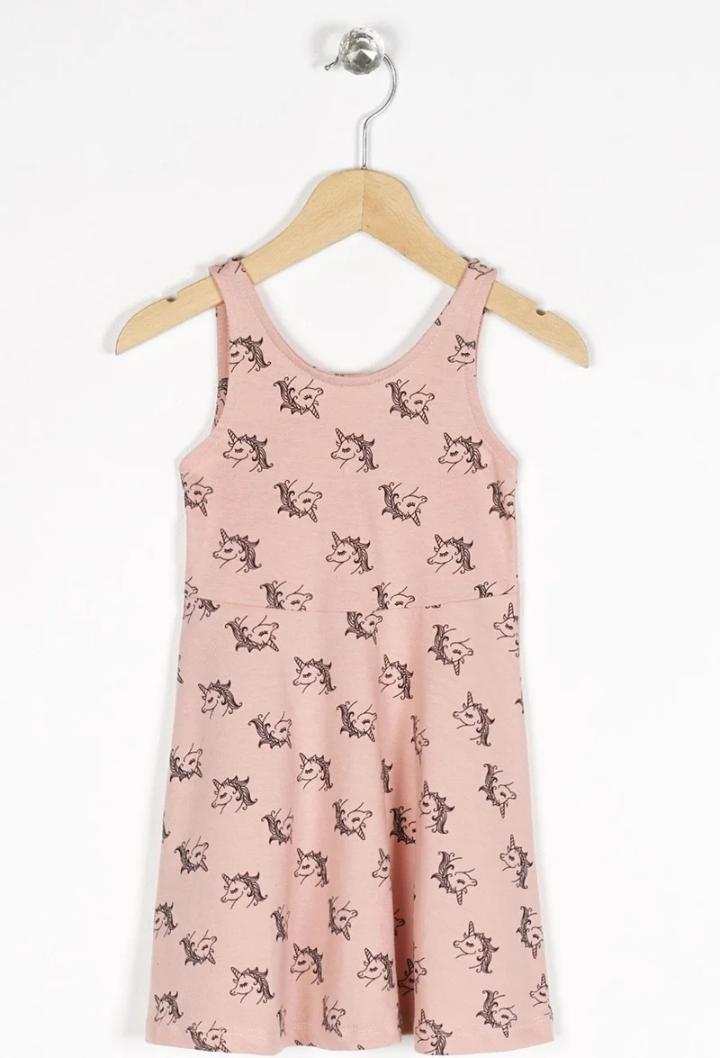Zepkids Unicorn Print Dress