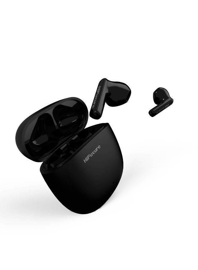 HiFuture ColorBuds2 True Wireless Earbuds, Comfort Fit, Waterproof, Matte Finish, Black Color - Image 2