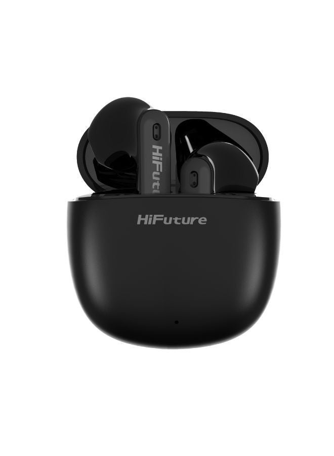 HiFuture ColorBuds2 True Wireless Earbuds, Comfort Fit, Waterproof, Matte Finish, Black Color - Image 1