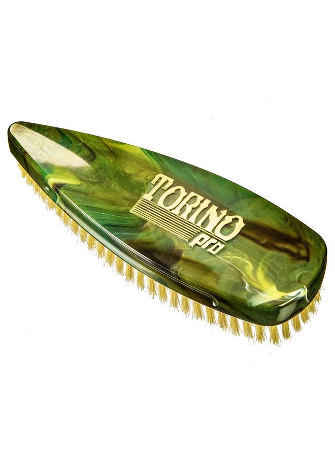 TORINO PRO WAVE BRUSHES BY BRUSH KING - Torino Pro Wave Brush 247 Soft Pointy Palm Shower Brush Great For Laying Down 360 Waves - Image 1