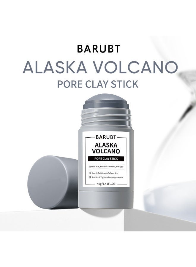 باروبت Alaska Volcano Pore Clay Stick 40G Deep Cleansing Mask Facial Mask Wash Off Mask Blackhead Removal Mask - Image 2