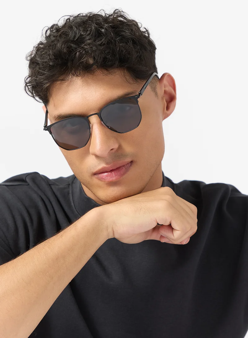 Robert Wood Polarized Lens Clubmaster Sunglasses