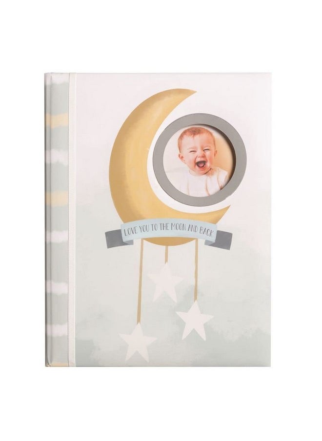 C.R. Gibson C.R Gibson B2-23934 Love You to The Moon and Back Gender Neutral Baby Memory Book, 8.8'' W x 11.2'' H  - Image 1