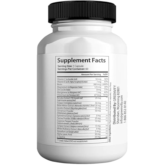 GREENVIFY Sweet Restore Glycogen Support Max All Natural Formula to Maintain Healthy Levels, Maximum Strength Daily Formula Reviews (1 Pack - 60 Capsules) - Image 2