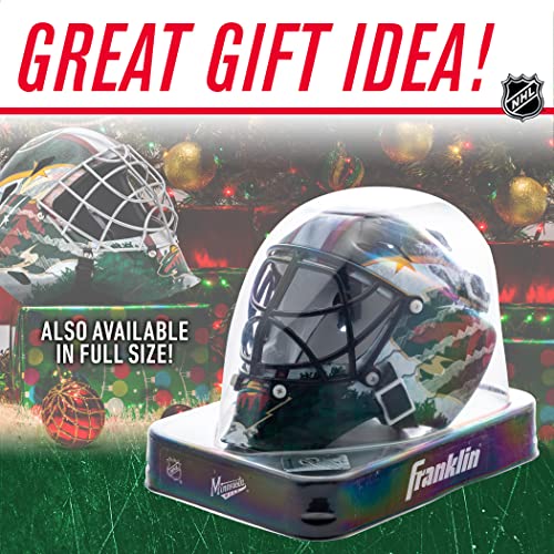 Franklin Sports NHL Minnesota Wild Team Logo Mini Hockey Goalie Mask with Case - Collectible Goalie Mask with Official NHL Logos and Colors - Image 4