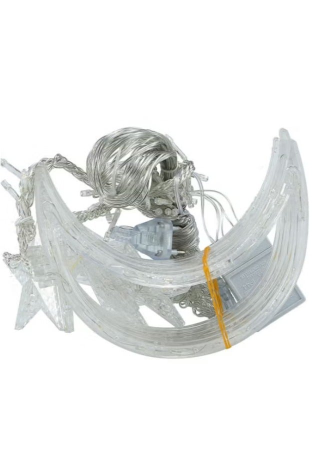 general LED Moon String Light Bedroom Decoration Curtain LED String Light  Lights Decoration Ramadan Decorative with 8 modes waterproof for indoor and outdoor decoration Warm White - Image 5