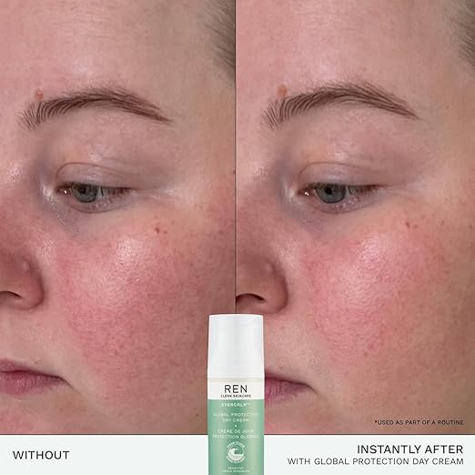 REN Clean Skincare Evercalm Global Protection Day Cream Calm Soothe Hydrate Sensitive Skin Vegan Step 4 Moisturise - Image 4