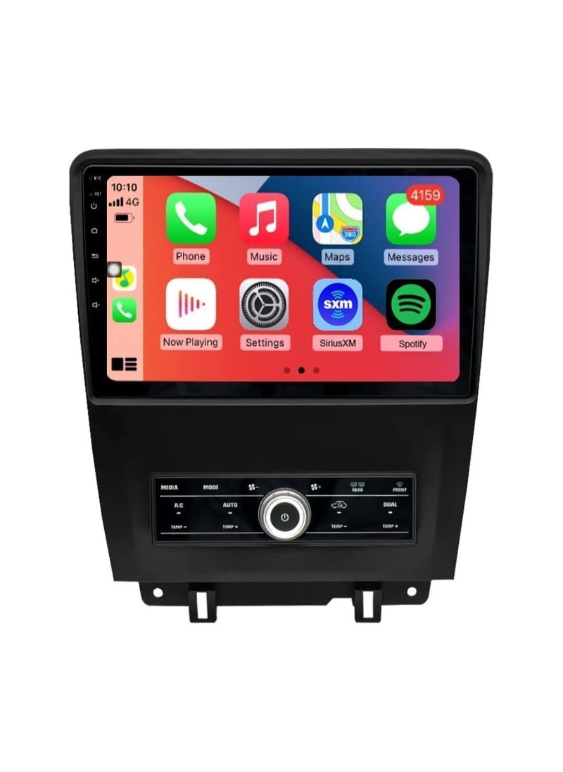 SHEZA STAR - Android Car Stereo for Ford Mustang 2010 To 2014 6GB RAM 128GB ROM Support SIM Card, Apple Carplay, Mirror-Link Wi-Fi BT, Radio GPS Navigation, 10 Inch IPS Touch Screen with Backup Camera Included - Image 1