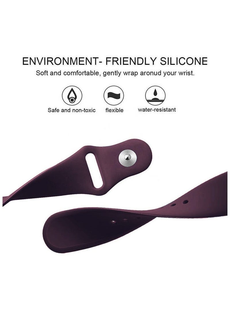 Apple Watchband 42MM/44MM/45MM/49MM Silicone Strap for Apple Watch All Series Crimson Cherry - view 4