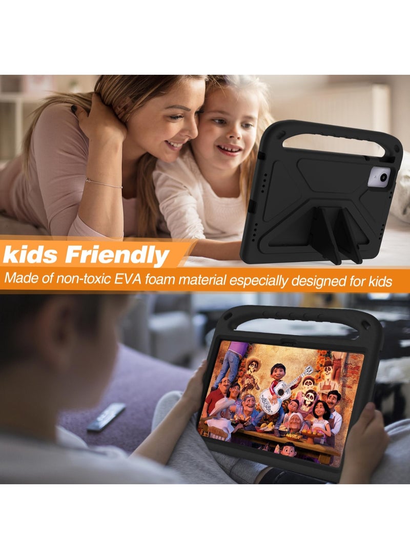 Cover for Lenovo Tab M11 2023 TB-330FU TB-330XU/Lenovo Xiaoxin Pad 2024 TB-331FC 11 Inch Tablet Case for Kids Durable Lightweight EVA Shockproof Protective Handle Stand Cover (Black) - Image 4