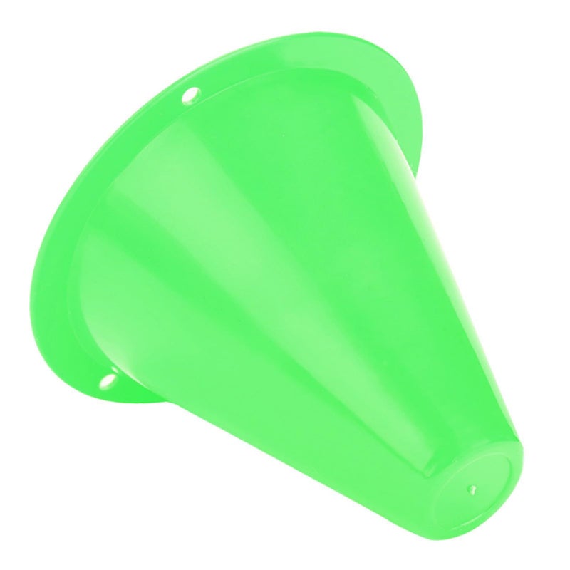 10 Pcs Green Soccer Training Cones Plastic Football Barriers with Flat Square Base - Image 2