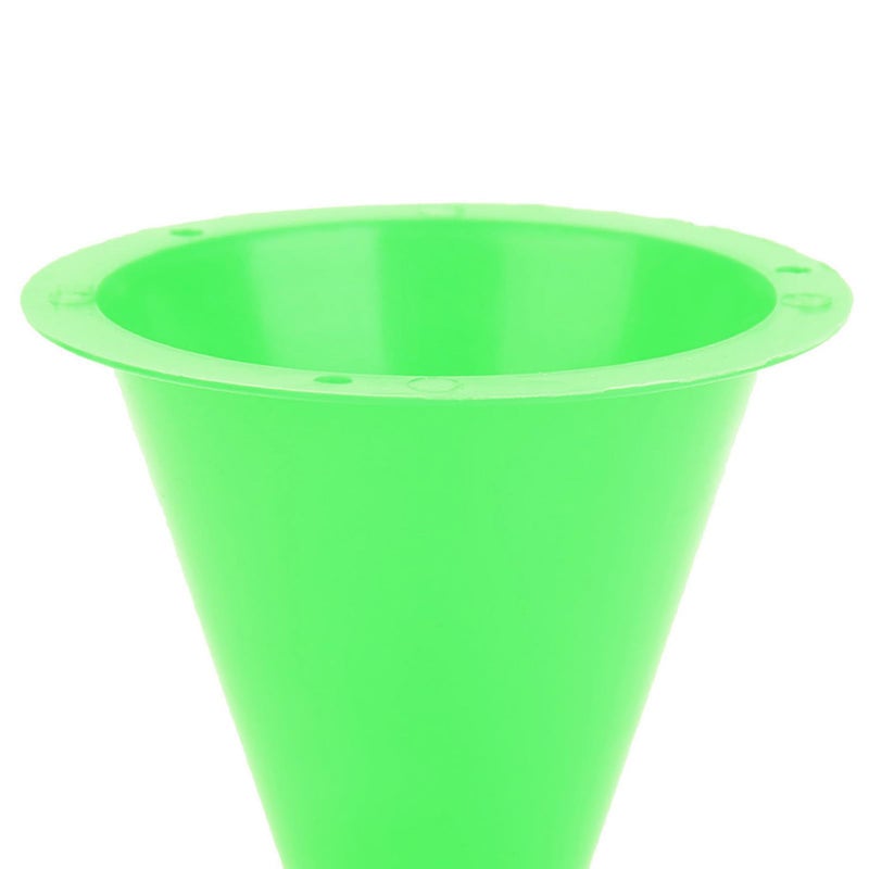 10 Pcs Green Soccer Training Cones Plastic Football Barriers with Flat Square Base - Image 5