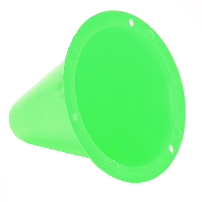 10 Pcs Green Soccer Training Cones Plastic Football Barriers with Flat Square Base - Image 4