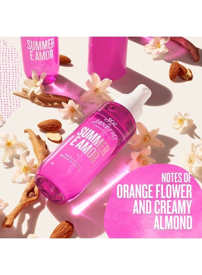 Sol de Janeiro Summer E Amor Perfume Mist – Orange Flower & Creamy Almond, Fruity Floral Gourmand, Body & Hair Fragrance, 90ml - Image 4