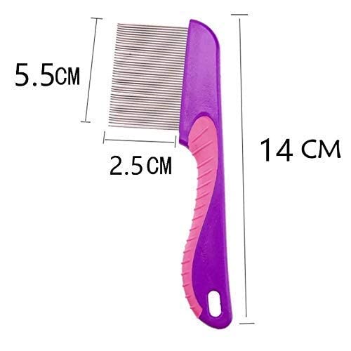 URBANMAC Long Handle New Lice Treatment Comb for Head Lice/Nit Lice Egg Removal Stainless steel Long Teeth For Men Women - Color May Vary - Image 4