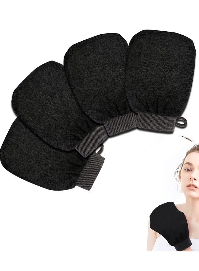 GUSGU 4 Pieces Exfoliating Gloves Exfoliating Body Scrubber Exfoliating Mitts for Body Exfoliating Gloves Dead Skin Exfoliator Scrubber for Women Bath Shower Spa - Image 1