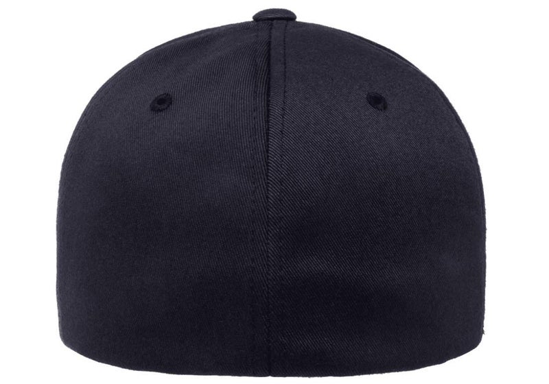 Flexfit Cotton Twill Fitted Cap, S/M Dark Navy - Image 3