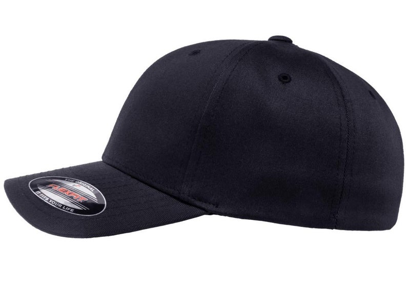Flexfit Cotton Twill Fitted Cap, S/M Dark Navy - Image 2
