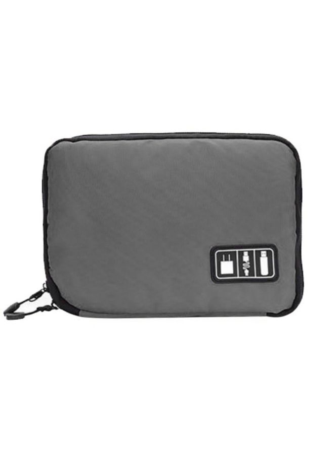 HuHa Outdoor Activities Travel Data Cable Bags Backpack SD Card Charger Zipper Bag(Gray)  - Image 2