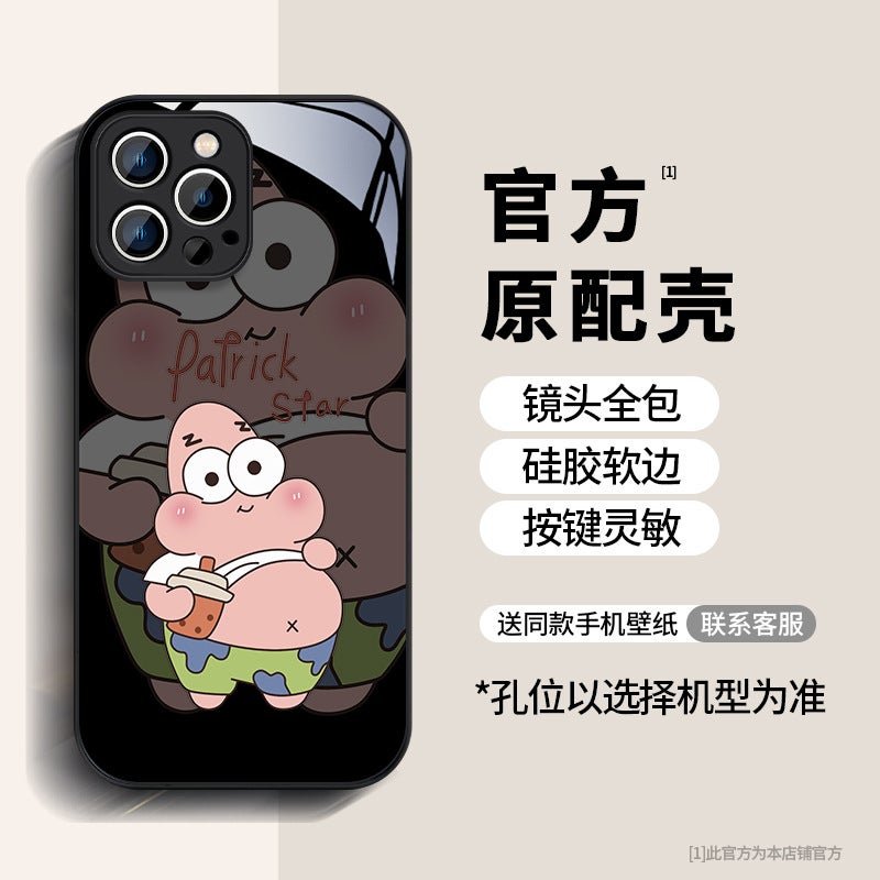 Apple 15 mobile phone case 13pro protective cover iphone12mini color 11max sponge baby glass 14plus - Image 1