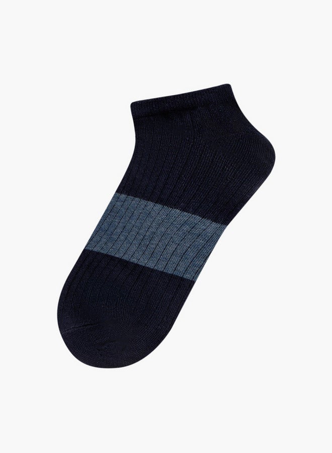 DUCHINI Textured Ankle Length Socks - Set of 5 - Image 2
