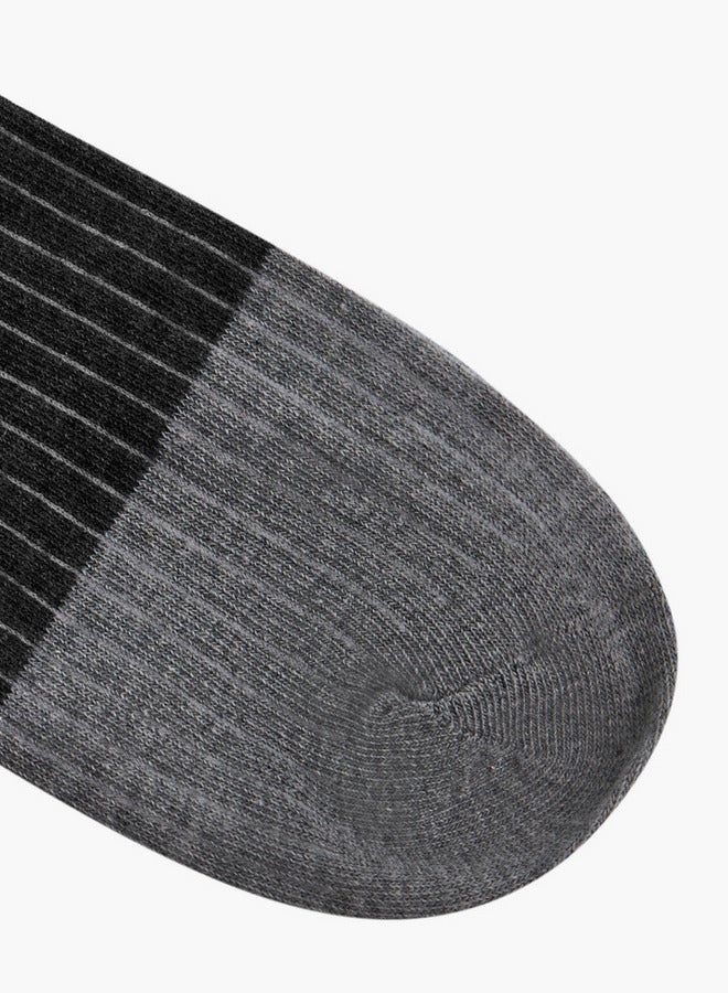 DUCHINI Textured Ankle Length Socks - Set of 5 - Image 3