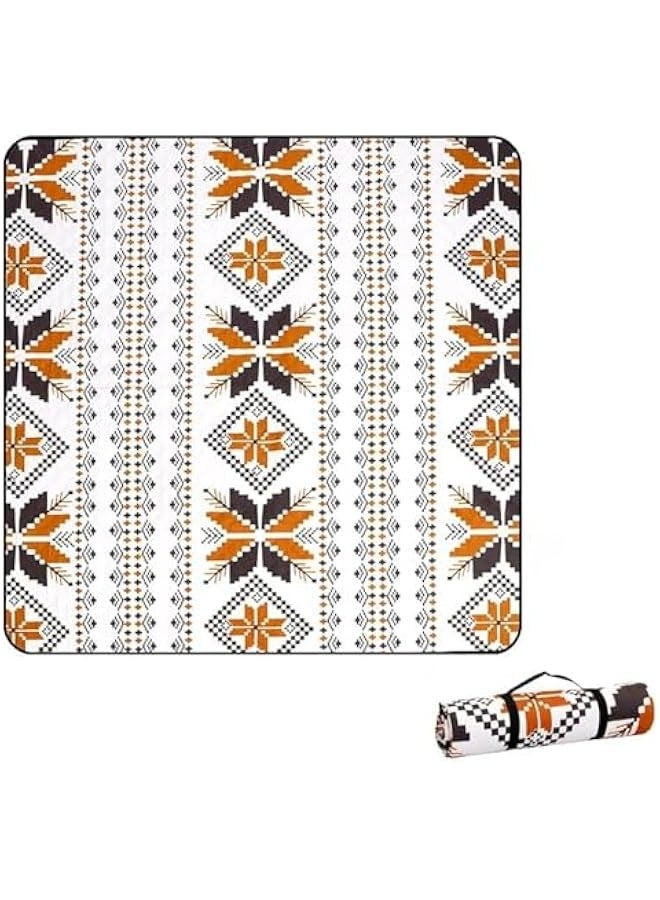 TRASSLE Picnic Blanket,200x200cm Extra Large Picnic Blanket,Waterproof and Foldable Beach Blanket,Machine Washable,for Spring Summer Camping, Park, Travel Grass - Image 1