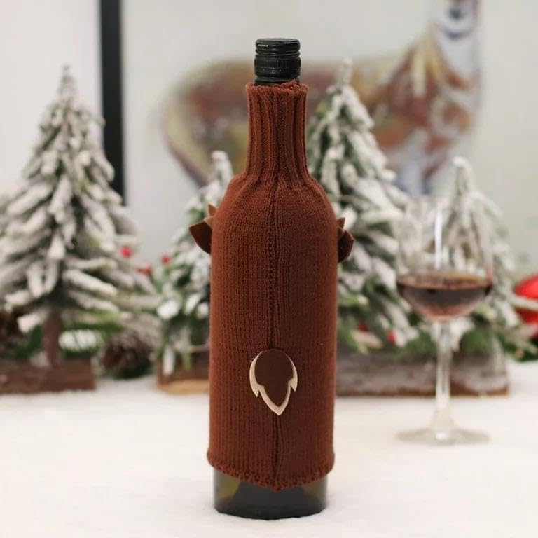 The Decor Wick The Dcor Wick Christmas Santa Wine Bottle Cover  - Image 3