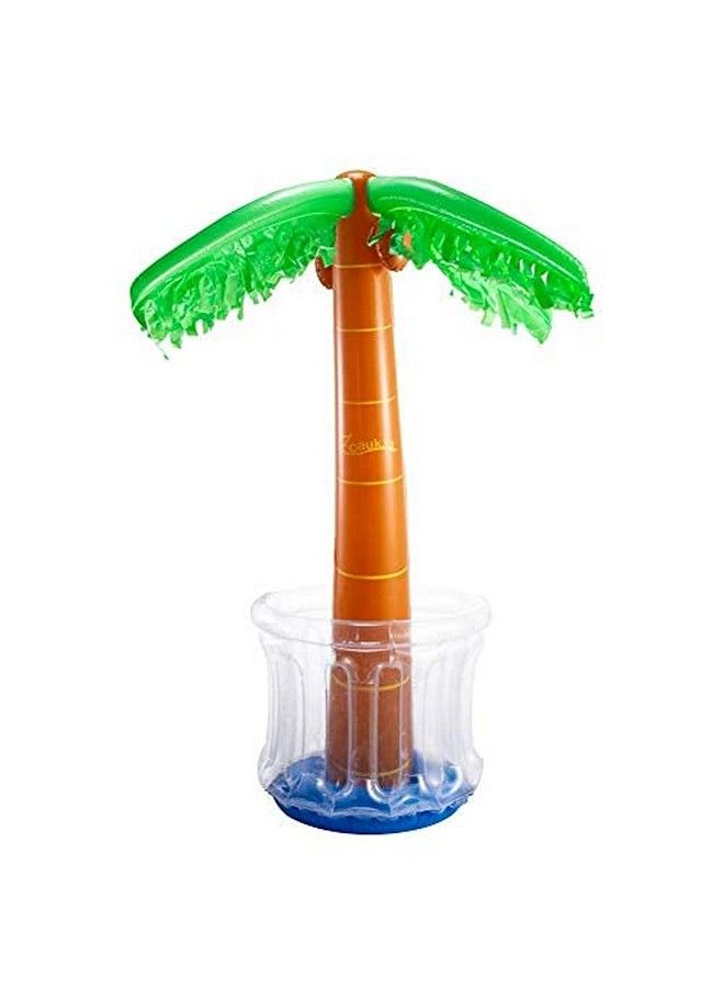 Inflatable Palm Tree Cooler, 60" Blow Up Palm Tree Cooler For Tropical Party Decorations, Hawaiian Party Supplies Pool Decorations (1 Pack Palm Tree Cooler)  - Image 2