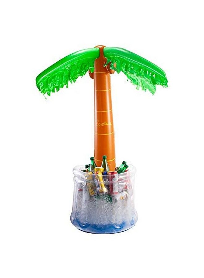 Inflatable Palm Tree Cooler, 60" Blow Up Palm Tree Cooler For Tropical Party Decorations, Hawaiian Party Supplies Pool Decorations (1 Pack Palm Tree Cooler)  - Image 4