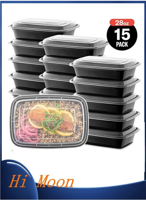 Reusable Food Prep Containers,25-Pack Plastic Food Containers with Lids For Meal Food Prepping - Durable BPA Free Food Storage Containers Lunch Boxes- Stackable, Reusable Dishwasher Safe