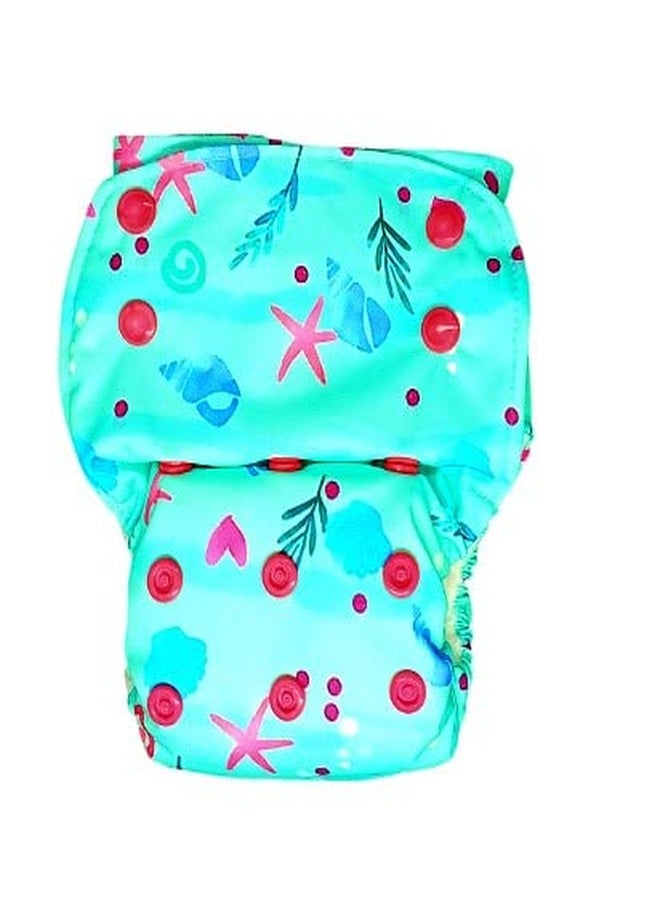 Kindermum Nano AIO Cloth Diapers - one Size diapers with 100% Organic Cotton Inserts (SeashoreNano-AIO) - Image 2