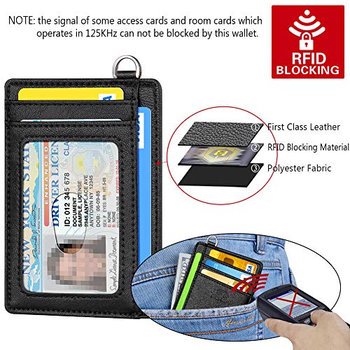 FurArt Slim Minimalist Wallet, Front Pocket Wallets, RFID Blocking, Credit Card Holder for Men-Black - Image 5