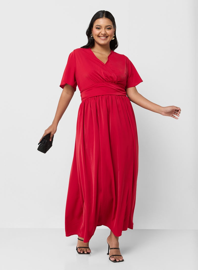 Ella Plus V-Neck Maxi Dress - Image 4