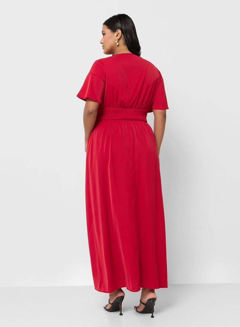 Ella Plus V-Neck Maxi Dress - Image 2